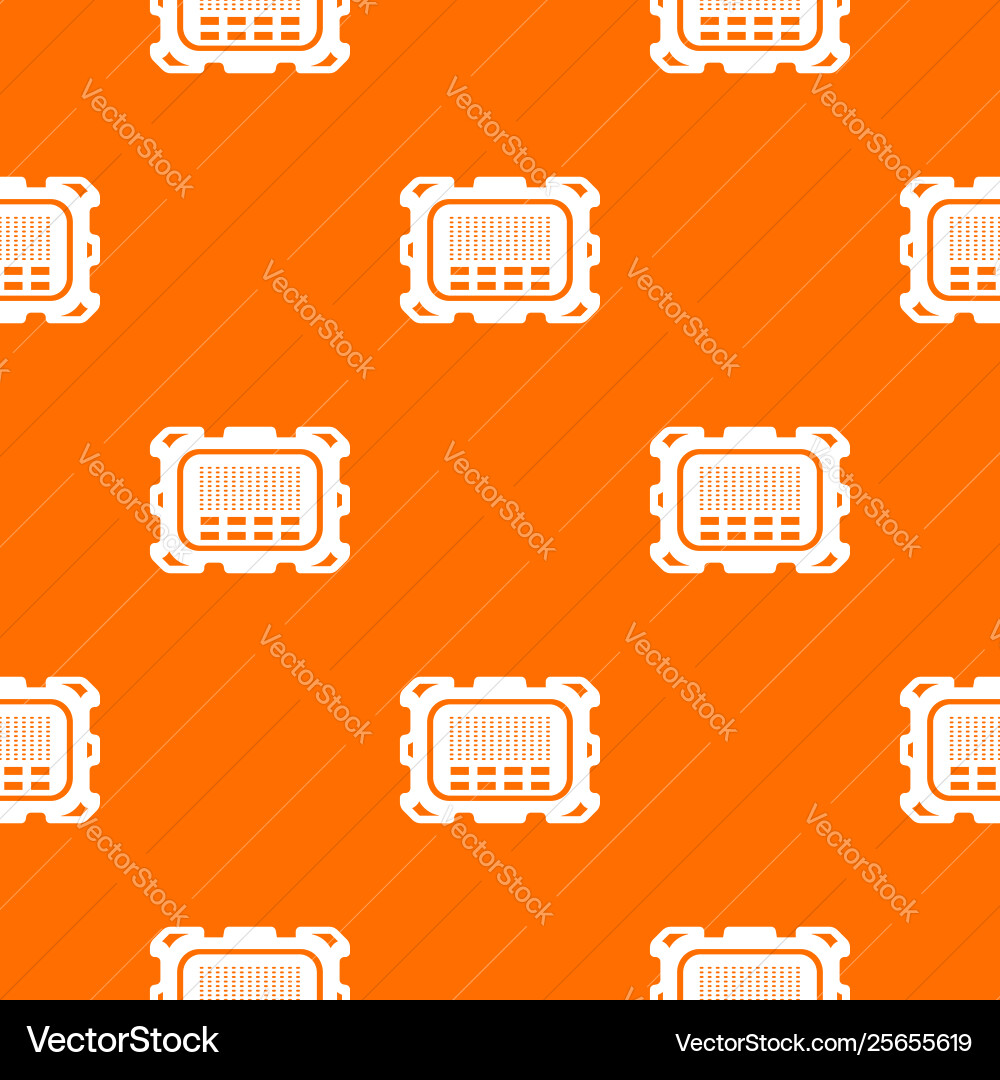 Central microchip pattern orange Central microchip pattern orange vector image