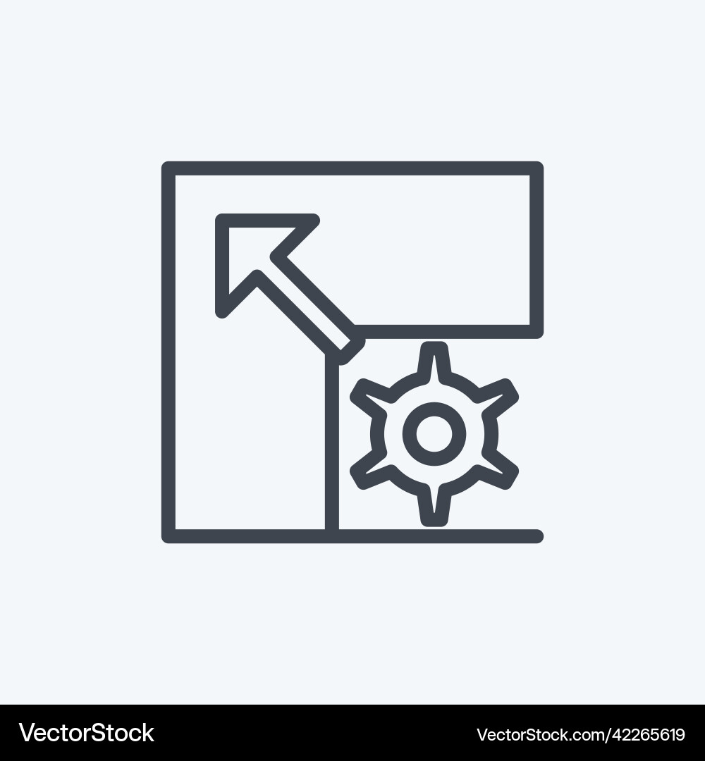 Icon scalable system suitable for data analytics Vector Image