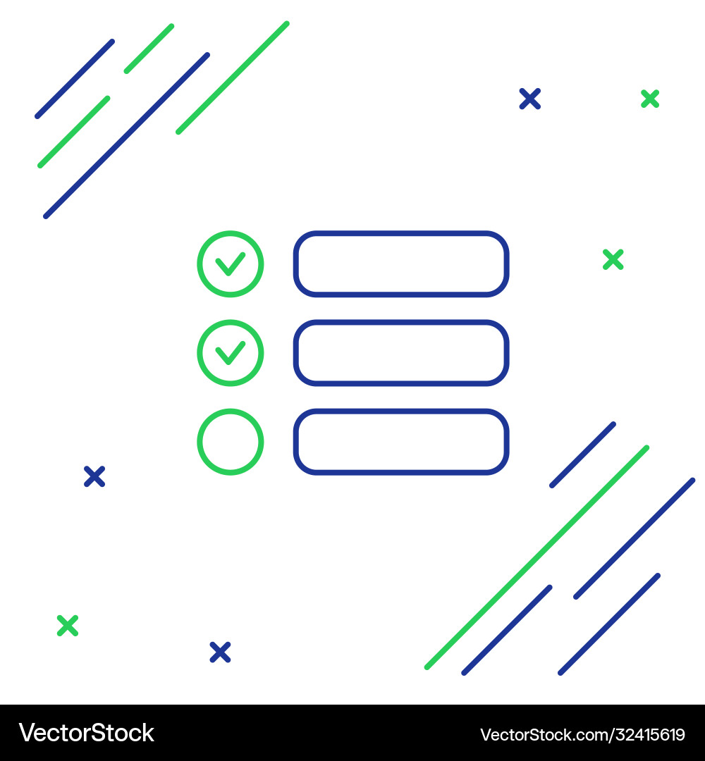 Line task list icon isolated on white background Line task list icon isolated on white background Vector Image