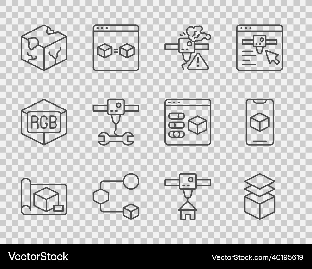 Set line graphing paper for engineering layers Set line graphing paper for engineering layers Vector Image