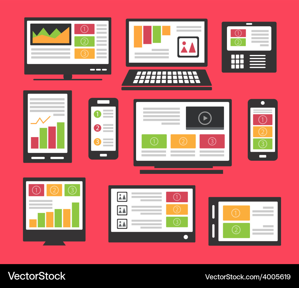 Website & App Interface Templates Vector Image
