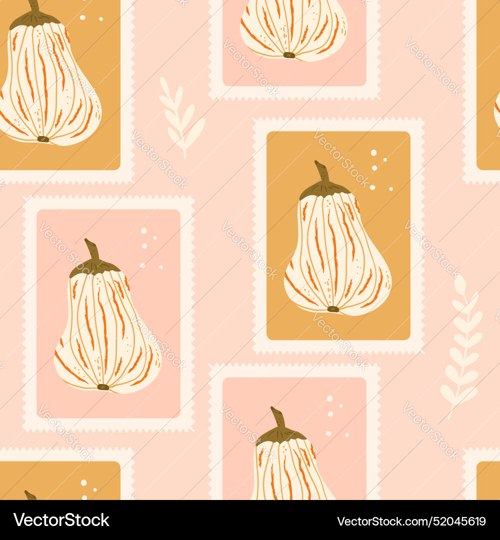 White pumpkin checked seamless pattern bento box White pumpkin checked seamless pattern bento box vector image