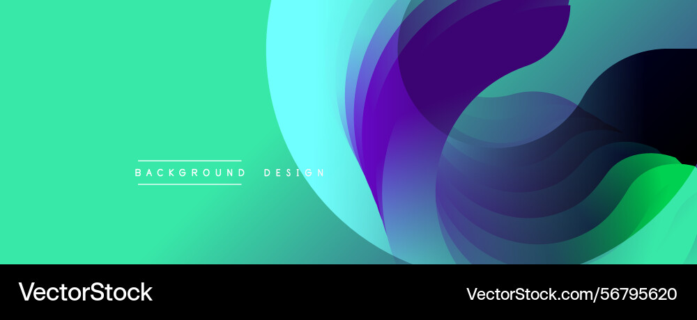 Abstract fluid shapes overlap creating vibrant Abstract fluid shapes overlap creating vibrant Vector Image