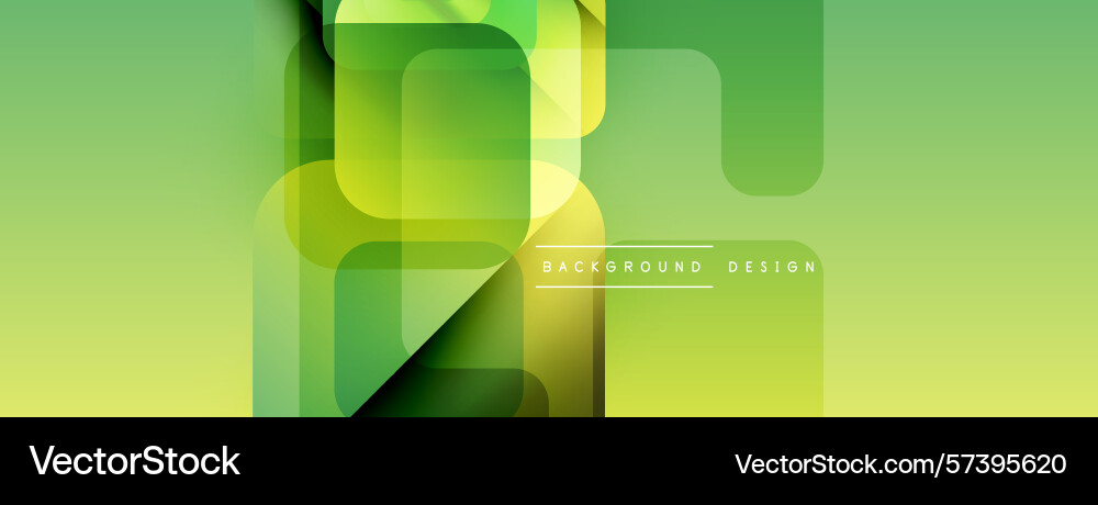 Abstract green background overlapping rounded Abstract green background overlapping rounded Vector Image