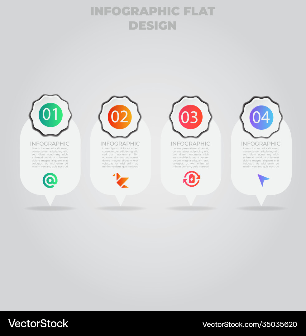 Business data visualization process chart Vector Image