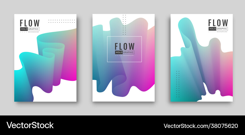 Gradient abstract 3d fluid background Gradient abstract 3d fluid background vector image