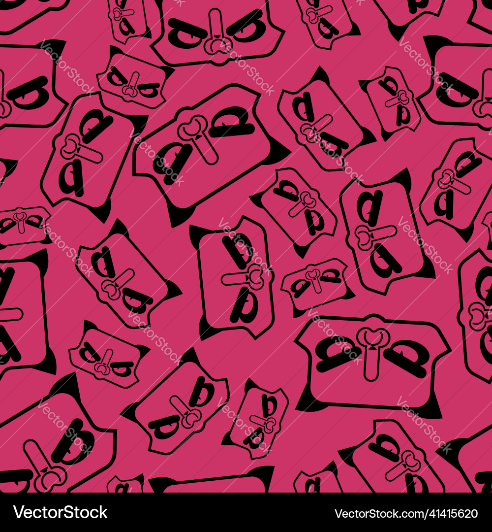 Grumpy cat pattern seamless angry pet background Grumpy cat pattern seamless angry pet background Vector Image