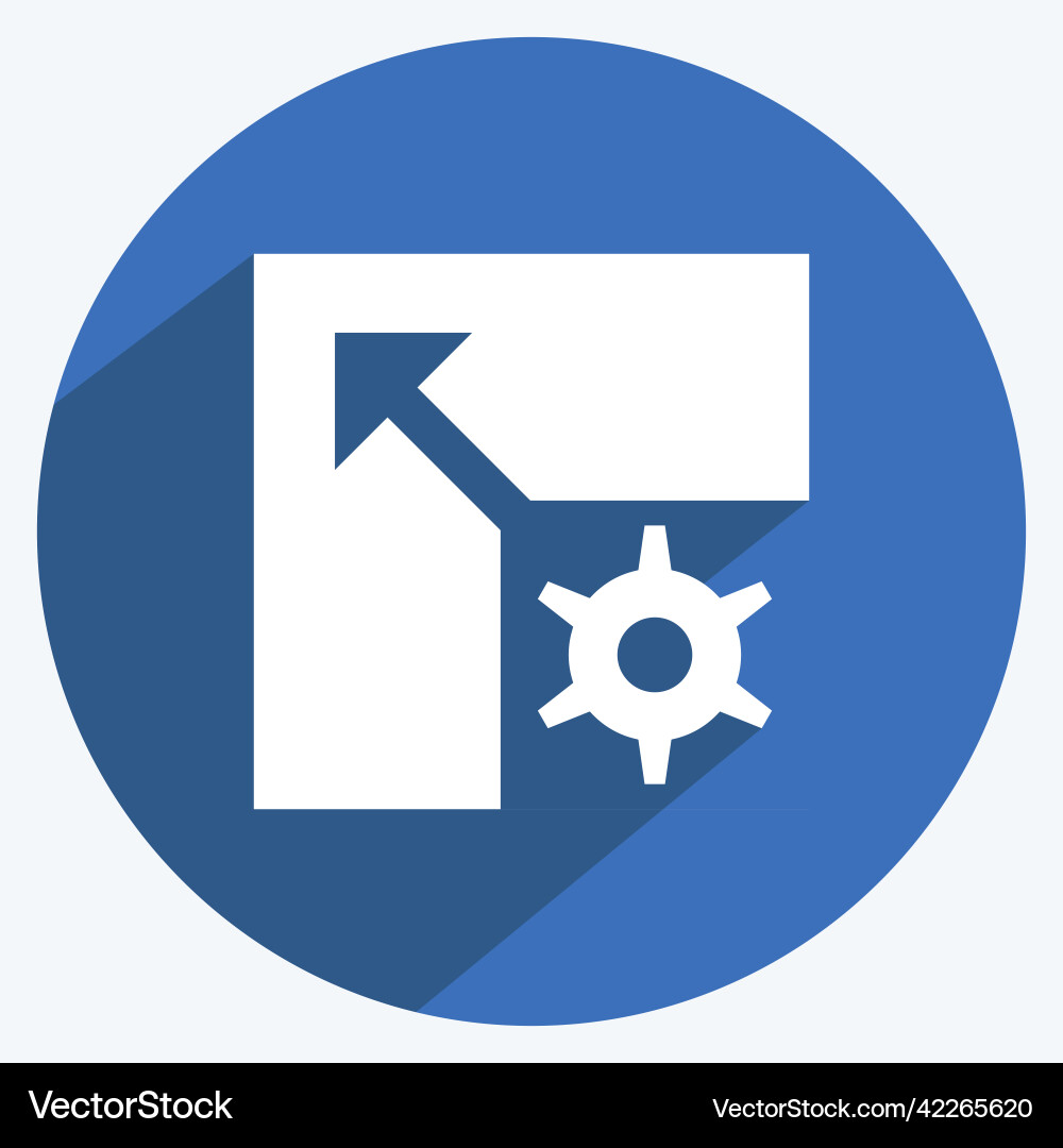Icon scalable system suitable for data analytics Vector Image