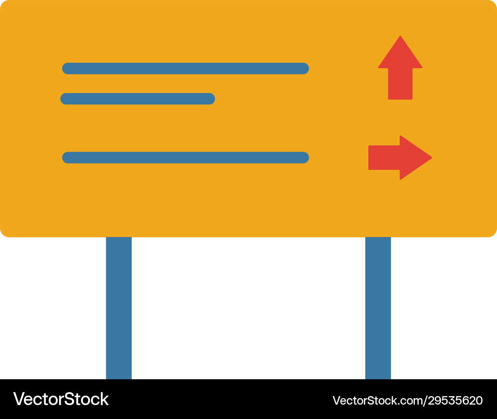 Pointer icon simple element from tourism icons Vector Image