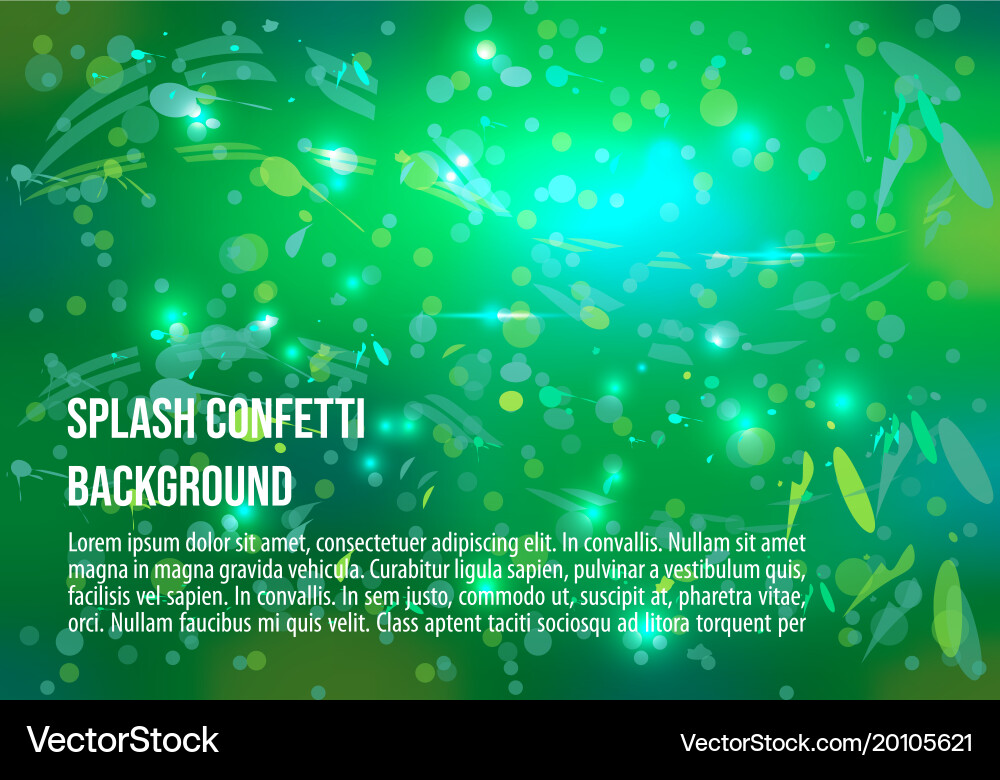 Abstract background with splash and glitter Vector Image