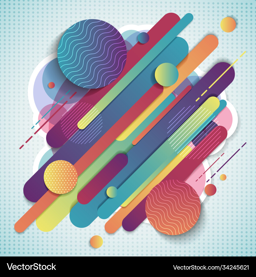 Abstract colorful geometric pattern composition Abstract colorful geometric pattern composition vector image