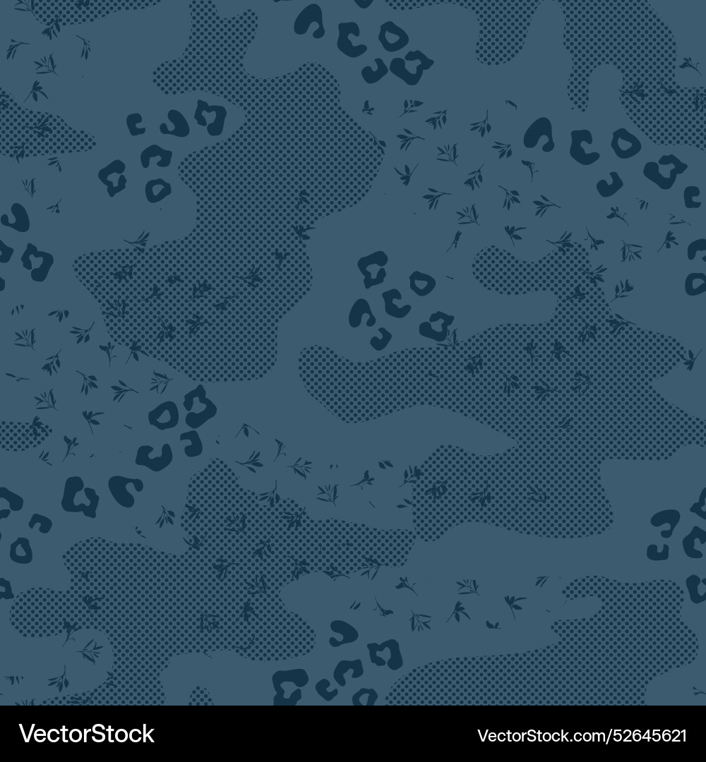 Abstract halftone bitmap texture camouflage vector image