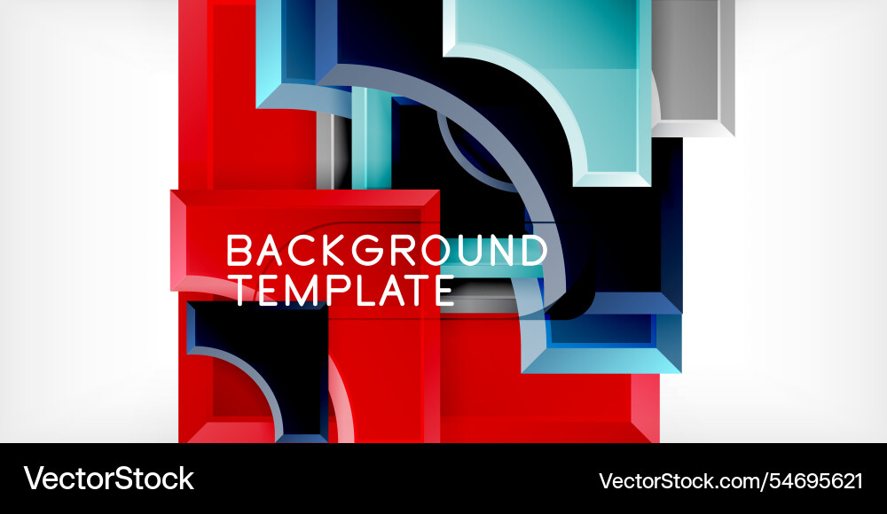 Arrow with round elements color geometric shapes Arrow with round elements color geometric shapes vector image