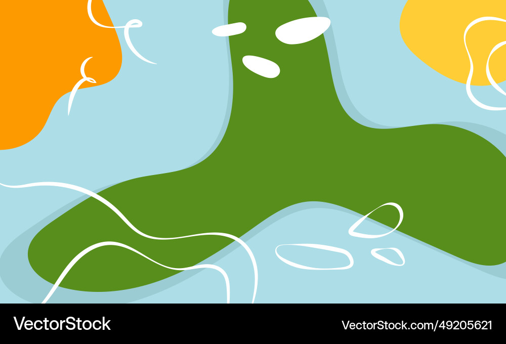 Flat abstract hand drawn shapes line background Flat abstract hand drawn shapes line background Vector Image