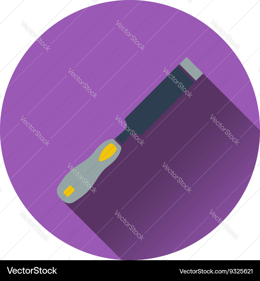 Icon of chisel vector image