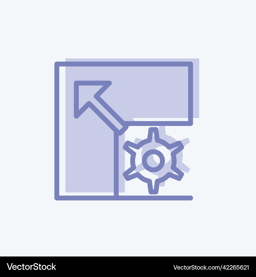 Icon scalable system suitable for data analytics Icon scalable system suitable for data analytics Vector Image