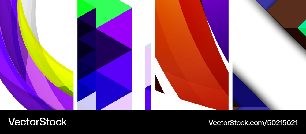 Minimal geometric abstract background with circles Vector Image