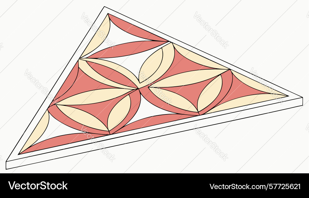 Seamless triangular geometric pattern dynamic vector image