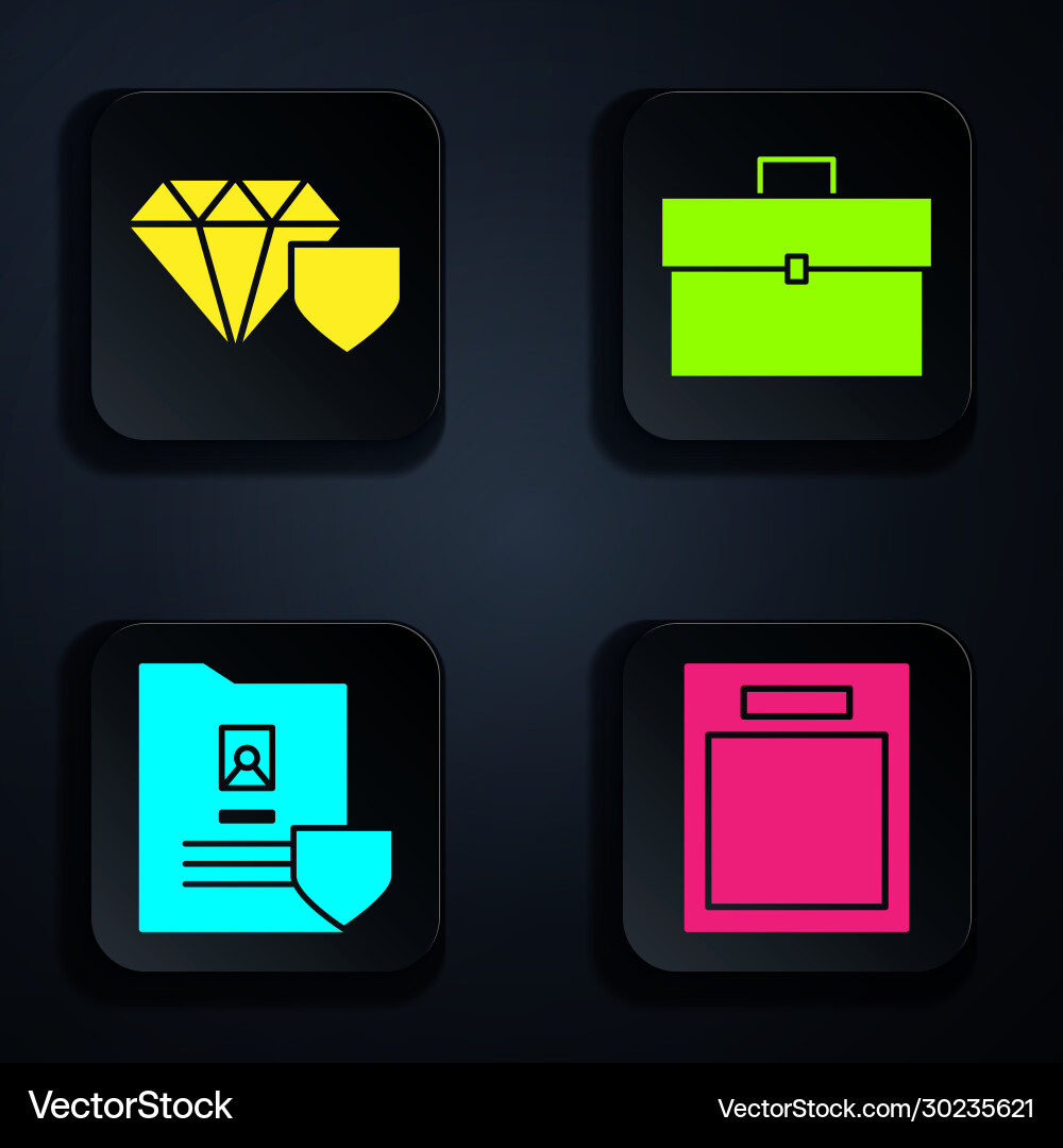 Set empty form diamond with shield document Set empty form diamond with shield document Vector Image