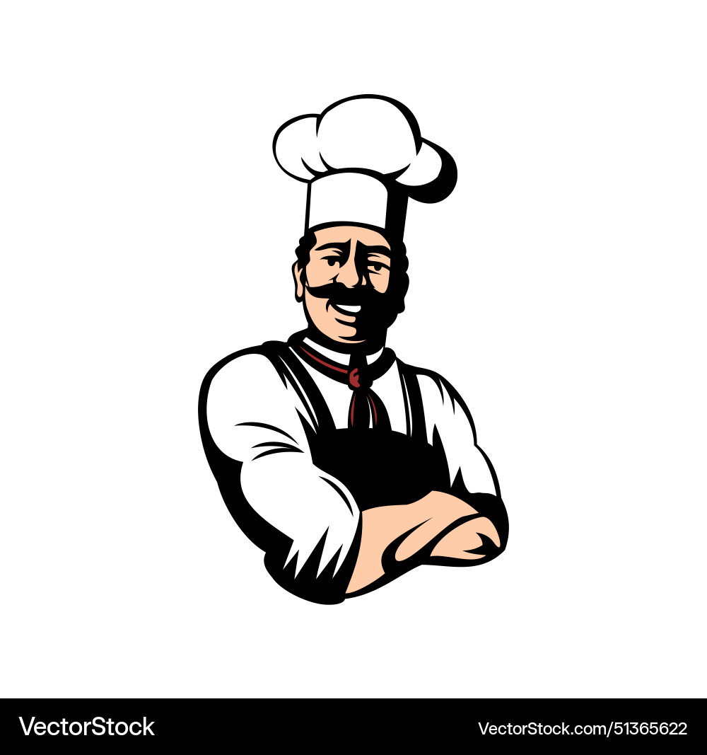 Chef character design Vector Image