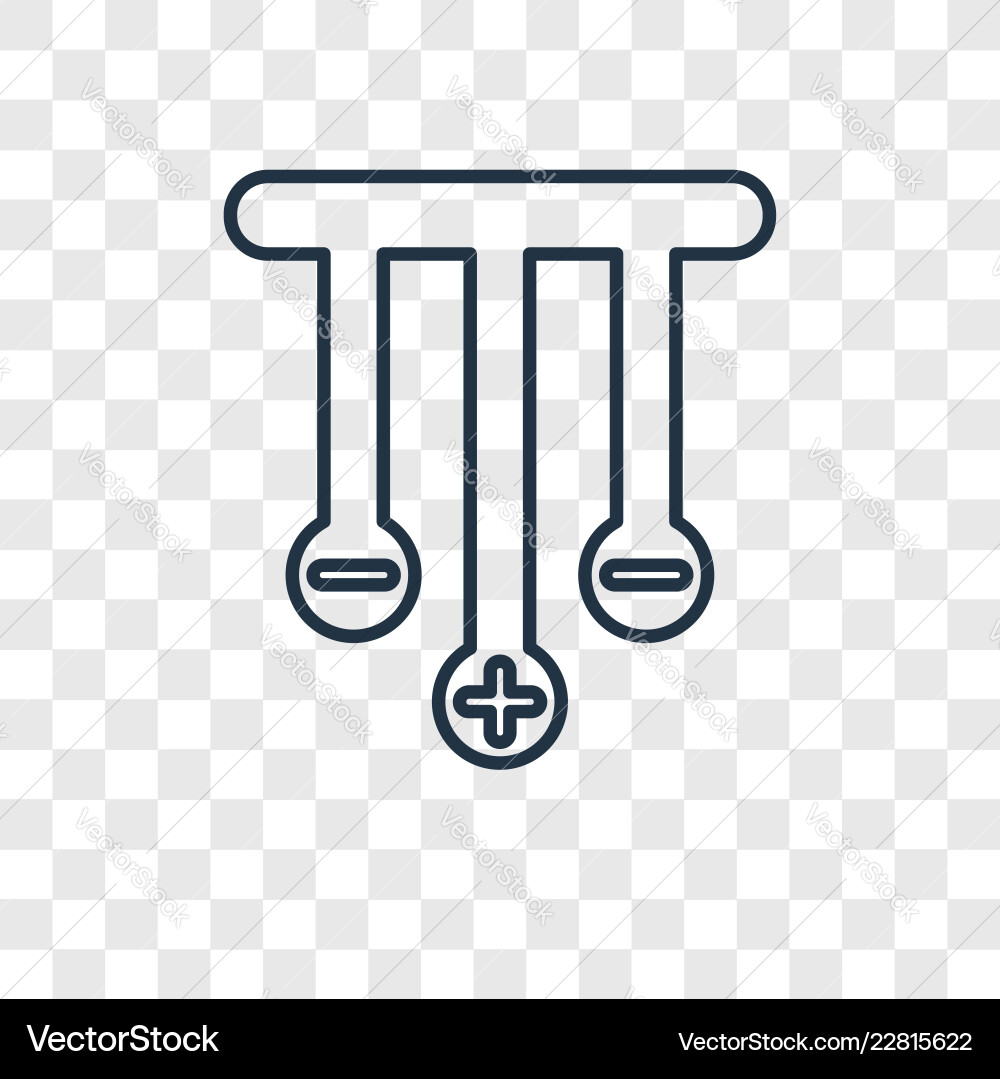 Circuit concept linear icon isolated Circuit concept linear icon isolated Vector Image