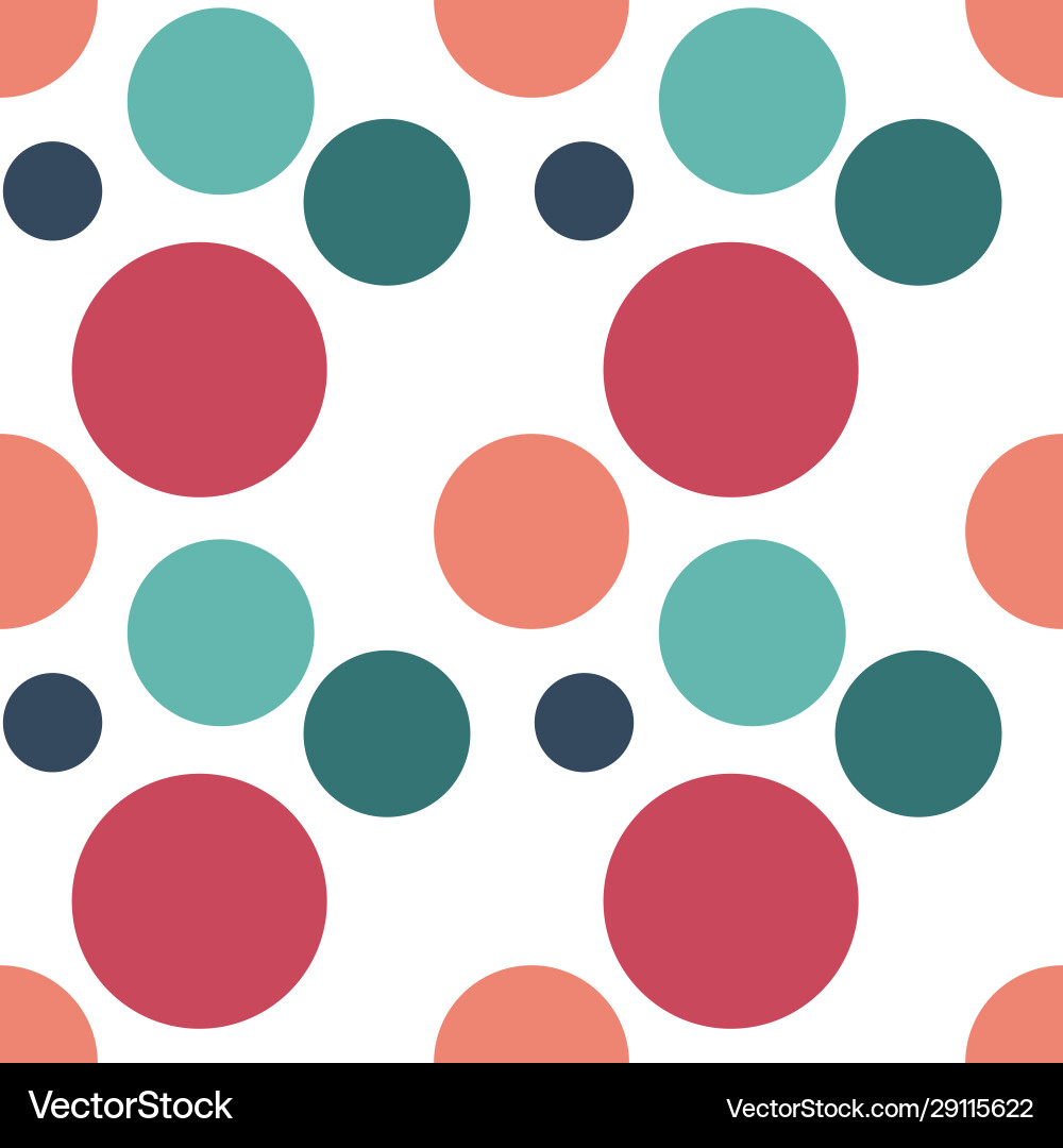 Full color dot background seamless pattern Full color dot background seamless pattern Vector Image