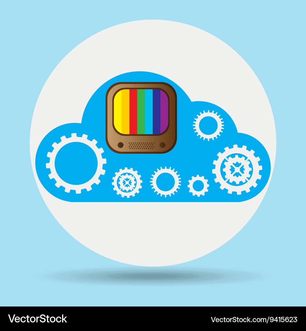 Cloud computing design Vector Image