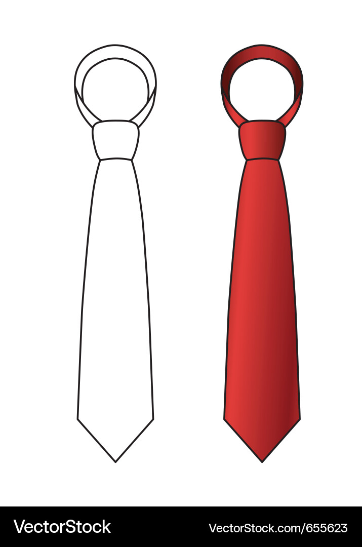 Elegant Necktie Pattern Vector Image