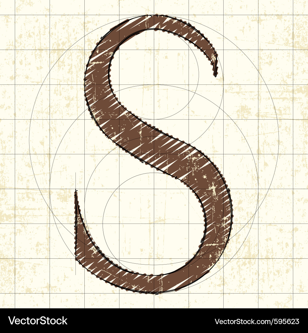 Elegant 'S' Initial Vector Image