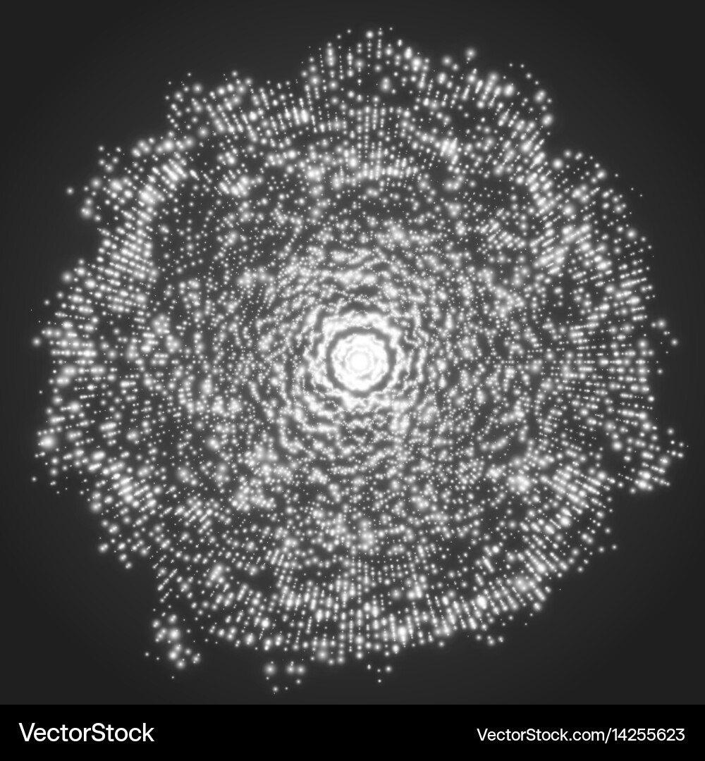 Grayscale Mesh Particle Background Vector Image