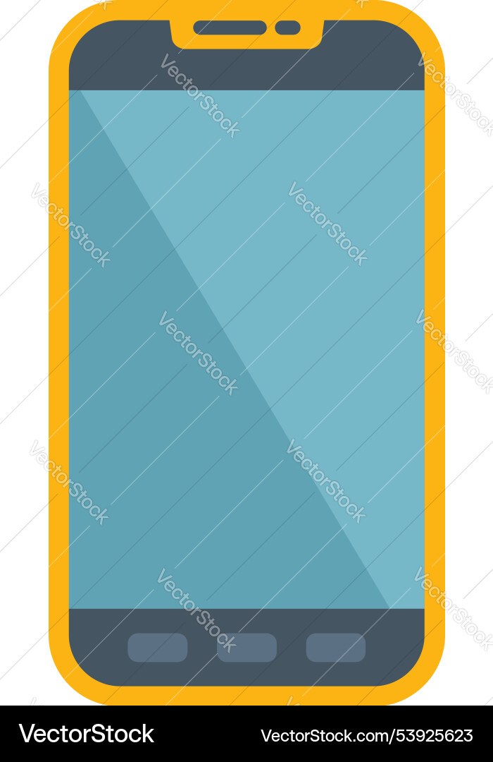 Modern smartphone displaying minimalist design Modern smartphone displaying minimalist design vector image