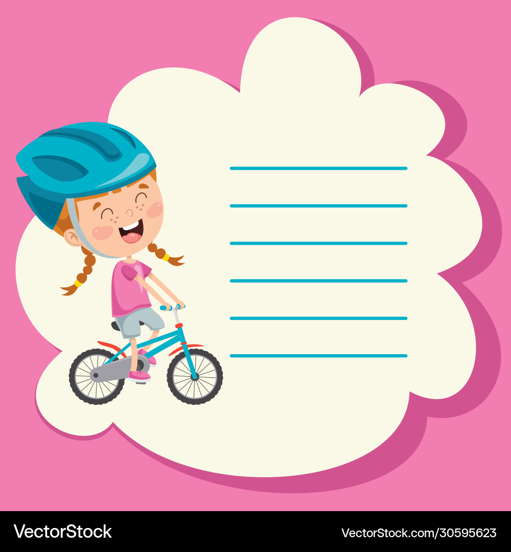 Template design with character making Vector Image