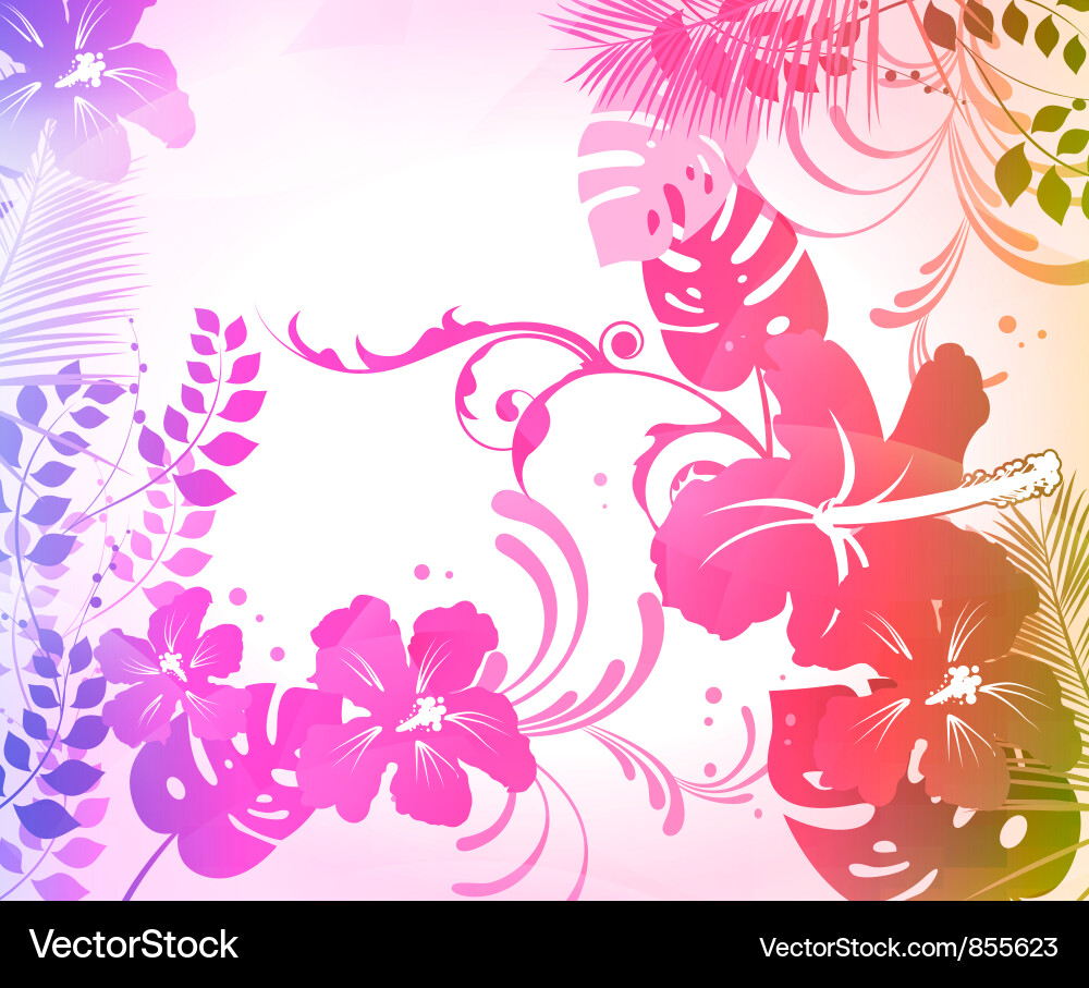 Vibrant Floral Splash vector image