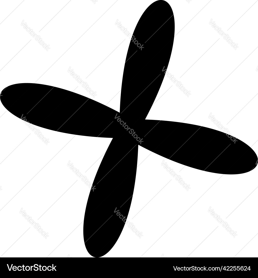 Abstract random geometric shape non figural Vector Image