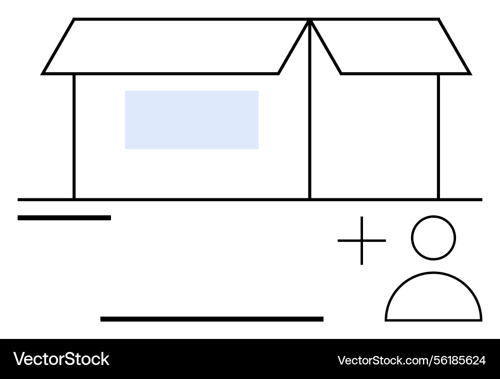 Adding new user feature concept with minimalist Adding new user feature concept with minimalist vector image