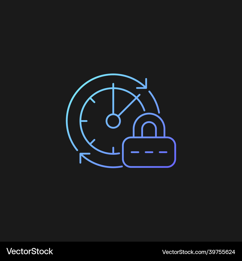 Change password gradient icon for dark theme Change password gradient icon for dark theme Vector Image