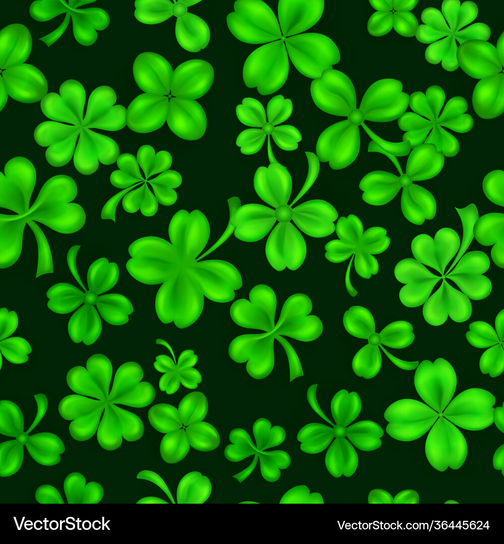Seamless pattern on st patricks day Royalty Free Vector