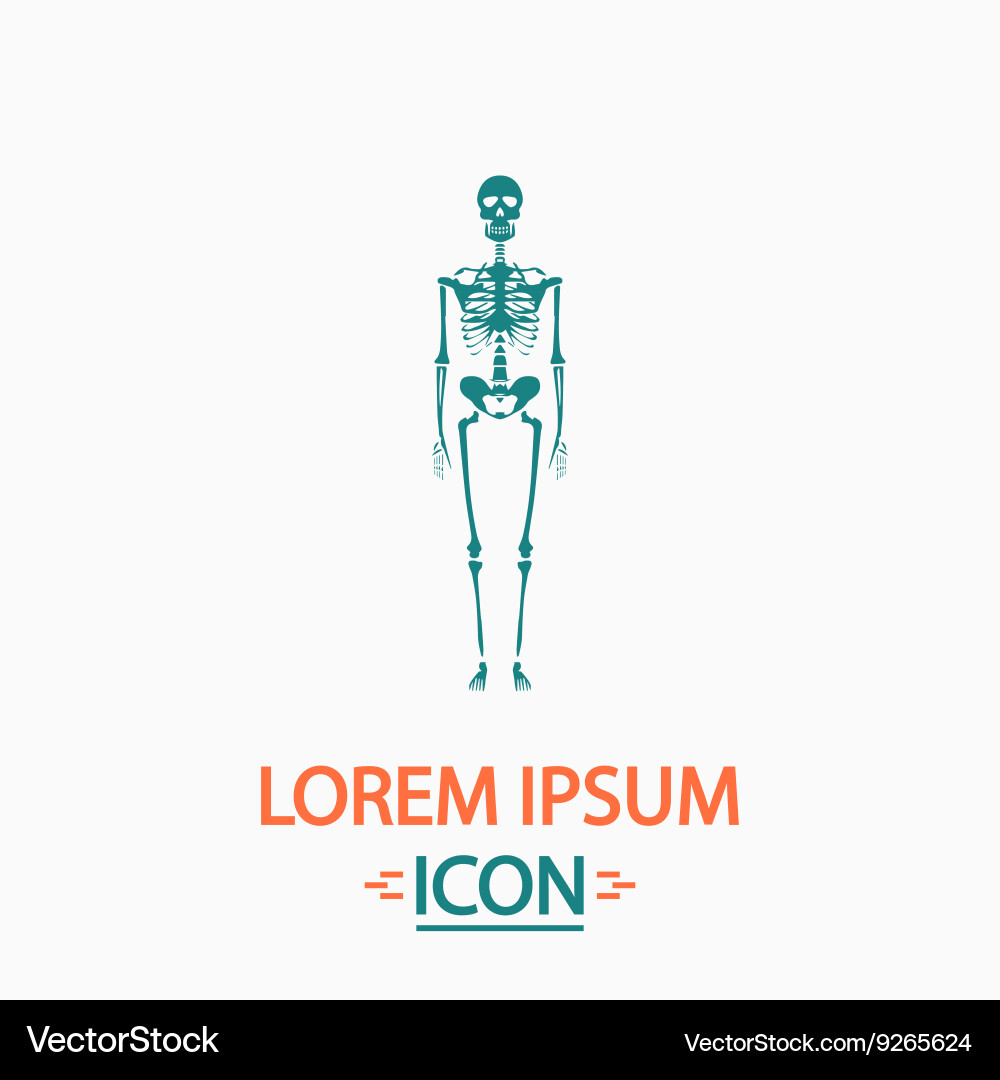 Skeleton computer symbol Vector Image