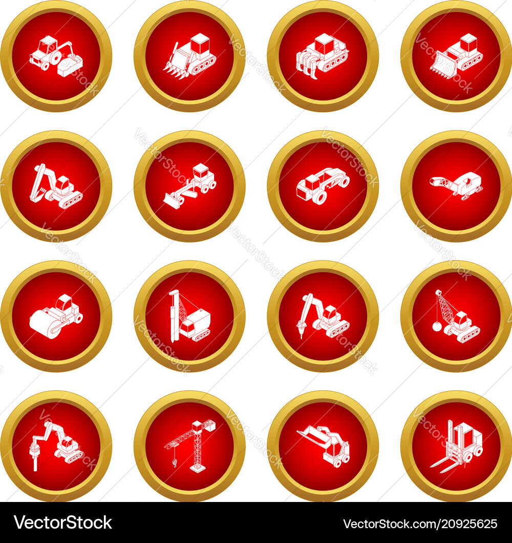 Building materials icons set simple style Building materials icons set simple style Vector Image