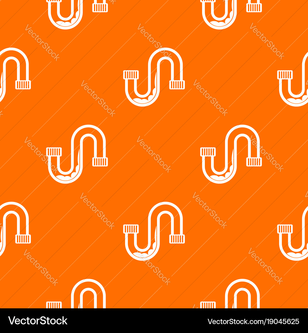 Clog in the pipe pattern seamless Vector Image