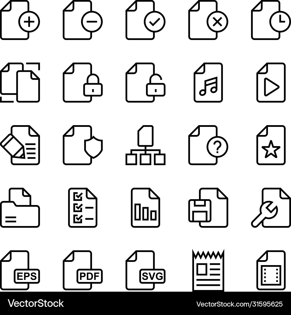 Files -2 Vector Image