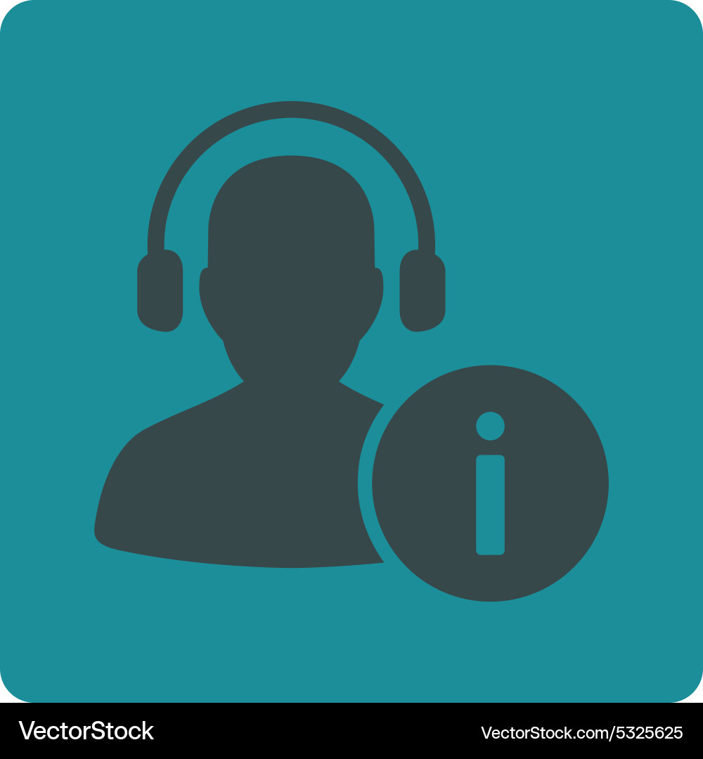 Help desk icon from commerce buttons overcolor set Vector Image