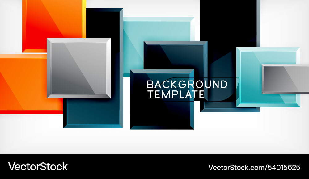 Square shape color abstract geometry Square shape color abstract geometry Vector Image
