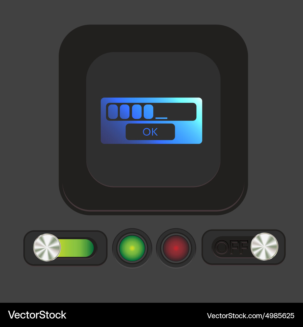 Web-interface Vector Image