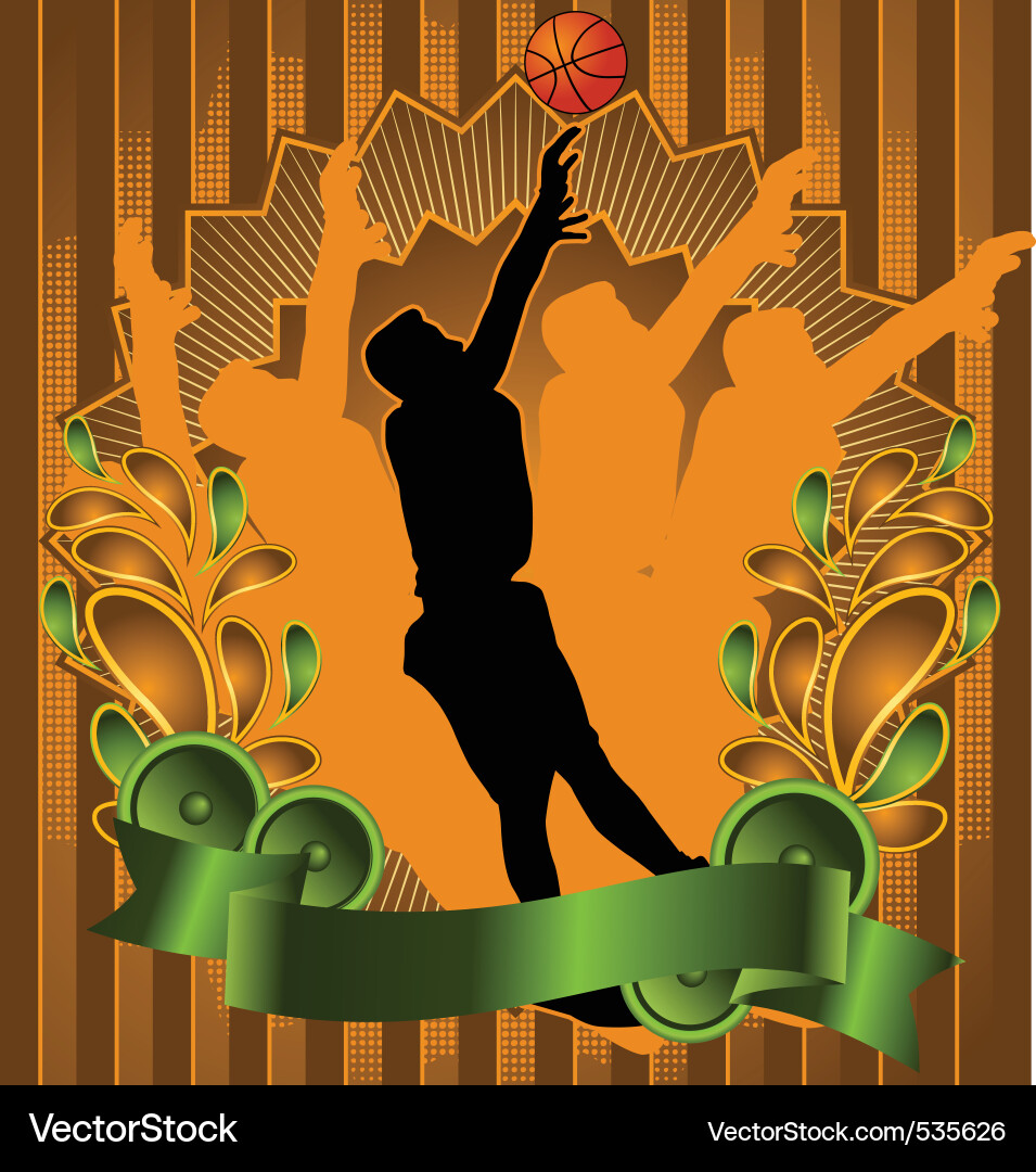 Basketball vintage design Vector Image