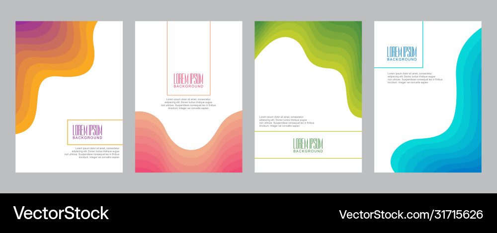 Colorful gradient minimal geometric line pattern Vector Image