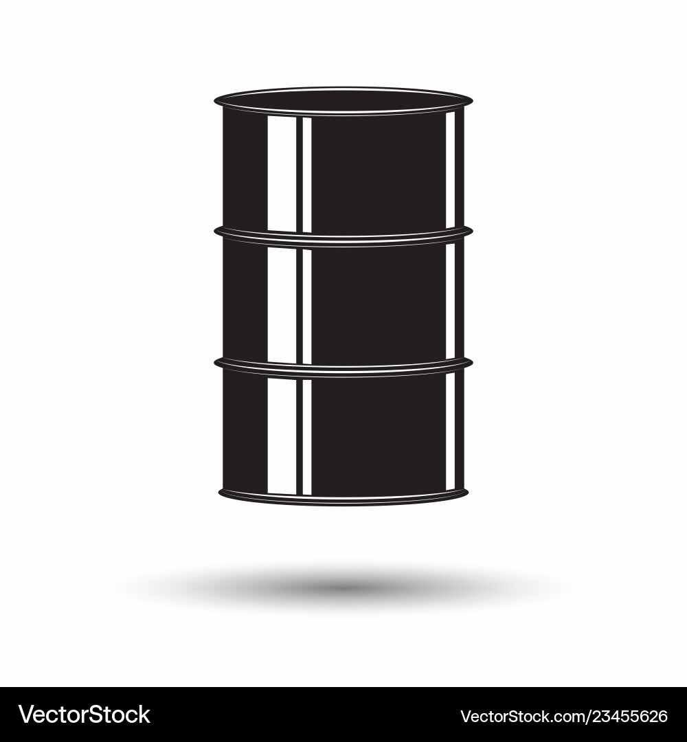 Monochrome petrol barrel icon