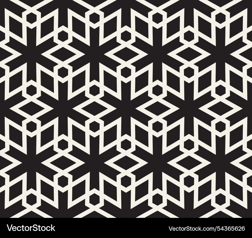 Seamless pattern repeating geometric elements vector image