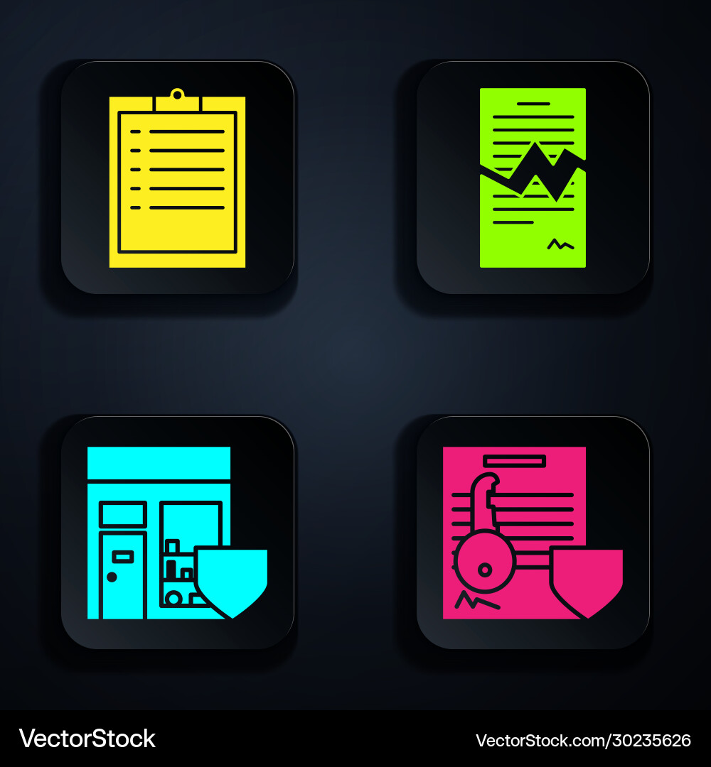 Set document with key shield clipboard Set document with key shield clipboard Vector Image