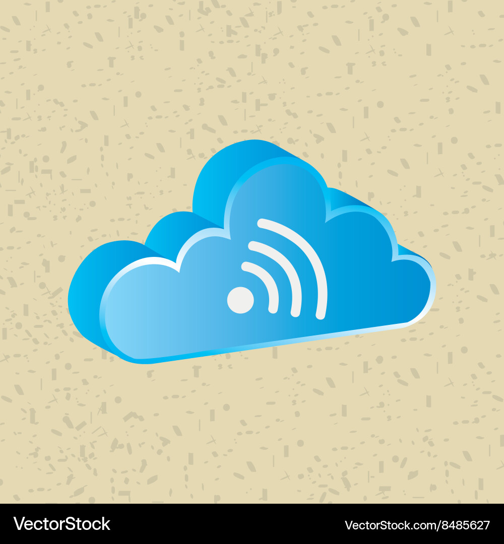 Cloud computing design Vector Image